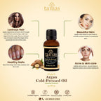 Tamas Pure Ayurveda 100% Natural Argan Cold-Pressed Oil | Grocsy