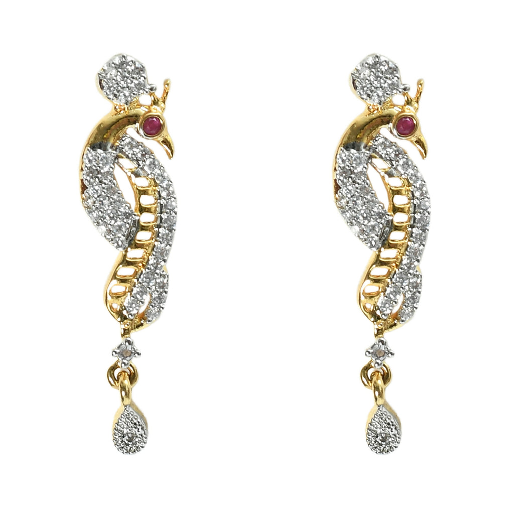 Mominos Fashion Johar Kamal Silver-Plated American Diamond Choker Set | Grocsy