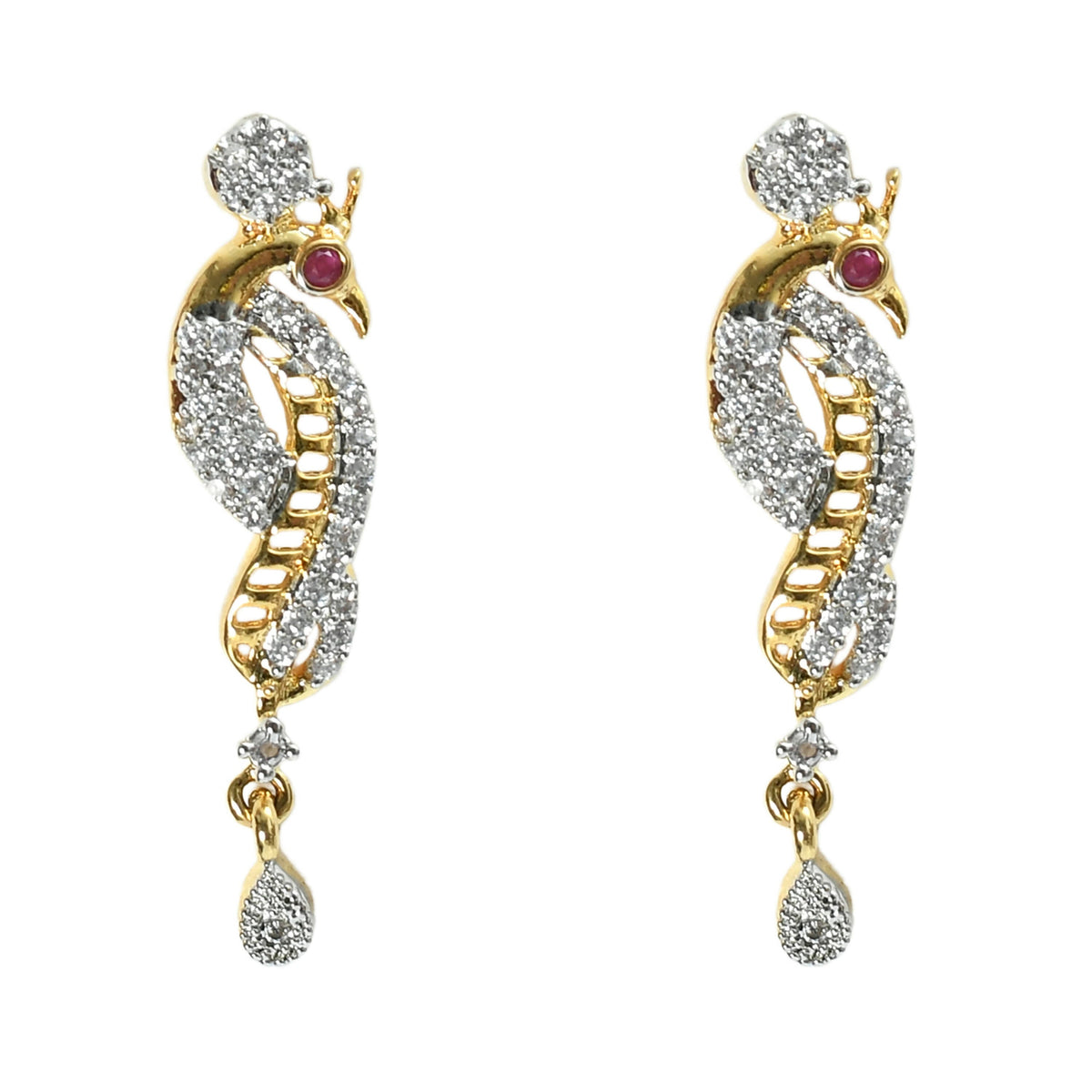 Mominos Fashion Johar Kamal Silver-Plated American Diamond Choker Set | Grocsy