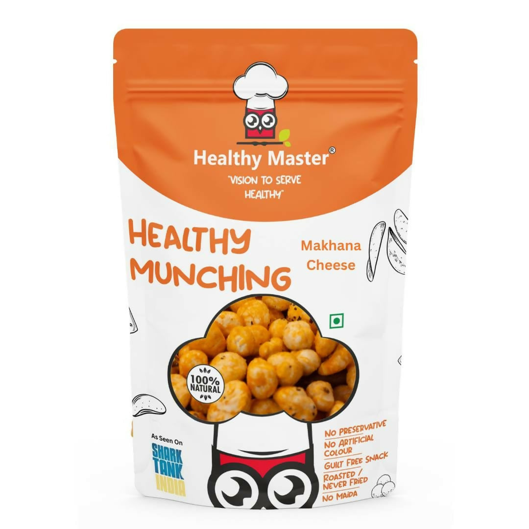 Healthy Master Crispy Makhana – Cheese Flavour Roasted Fox Nuts Snack | Grocsy