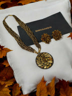 Inhanns All-Day Statement Beaded Necklace Set - Gold | Grocsy