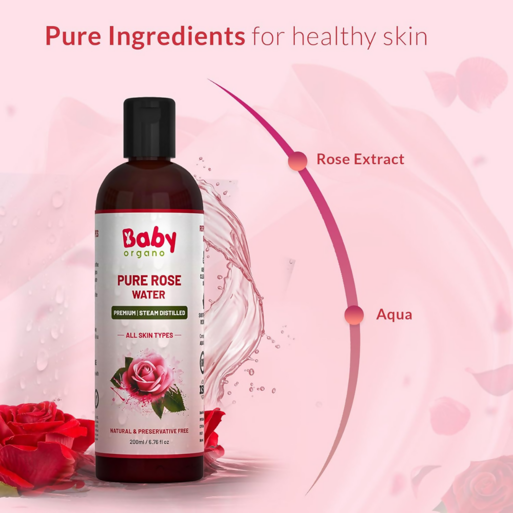 Babyorgano Ayurvedic Rose Water | Grocsy