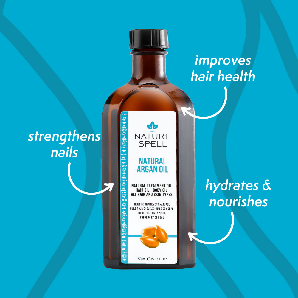 Nature Spell Argan Oil For Hair & Skin | Grocsy