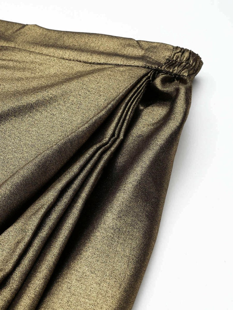 Ahalyaa Women's Traditional Wear Co-ods - Antiqe Gold | Grocsy