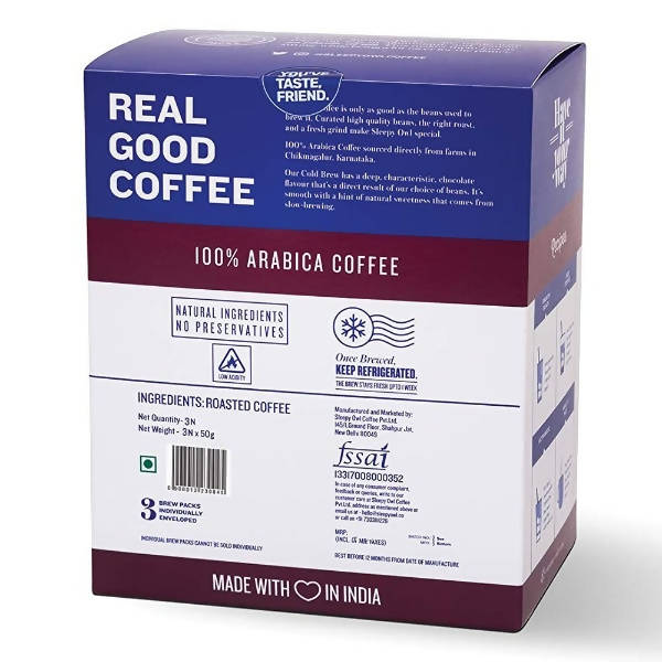 Sleepy Owl Dark Roast Cold Brew Coffee | Grocsy