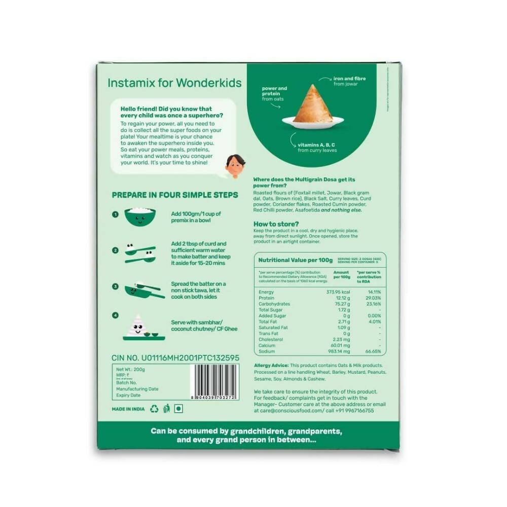 Conscious Food Multigrain Dosa | Grocsy