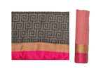 Mimosa Women's Banarasi Silk Black Saree | Grocsy