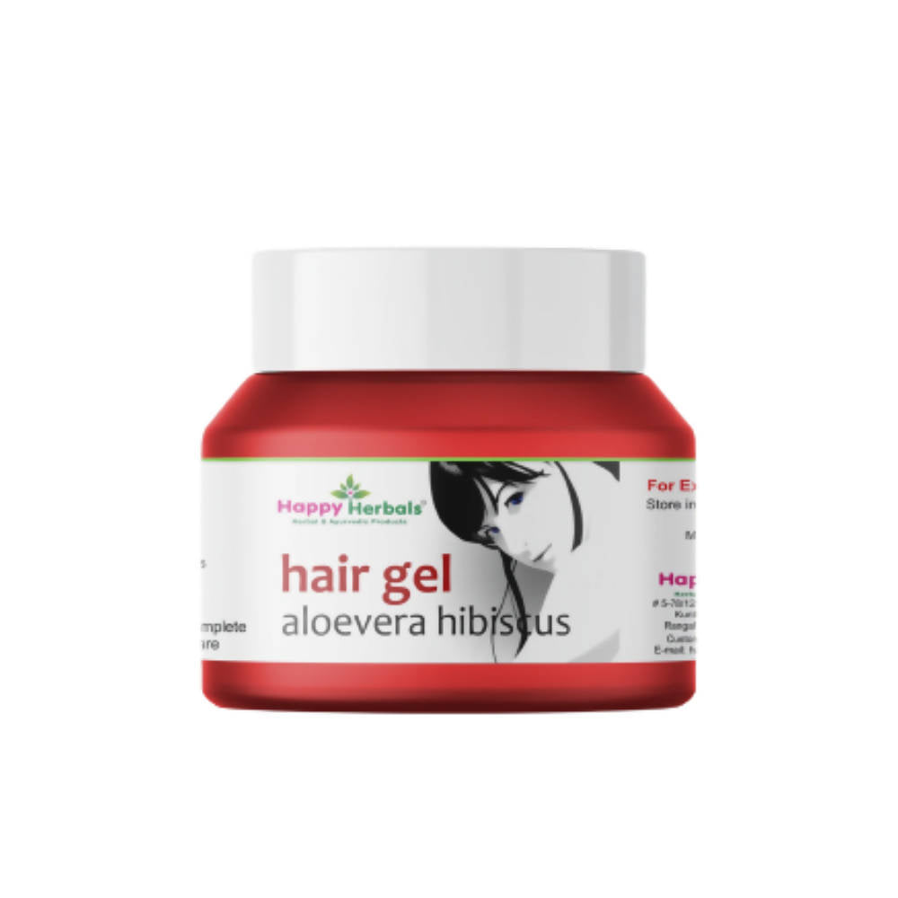Happy Herbals Aloevera Hibiscus Hair Gel | Grocsy