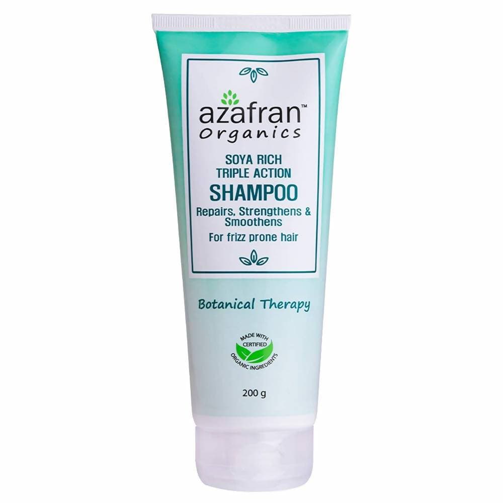 Azafran Organics Soya Rich Triple Action Shampoo | Grocsy