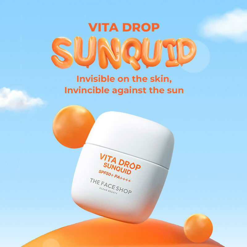 The Face Shop Korean Sunquid- SPF50+ PA++++ Fluid Sunscreen | Grocsy