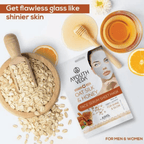 Ayouthveda Vitamin C Rich Oats Silk & Honey Face Serum Sheet Mask | Grocsy