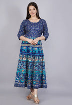 Vamika Multicolor Cotton Printed Party/Casual Wear Kurti (GAM15K) | Grocsy