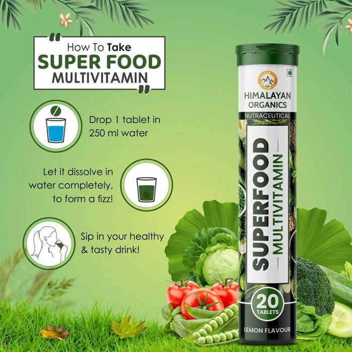 Himalayan Organics Superfood Multivitamin Tablets | Grocsy