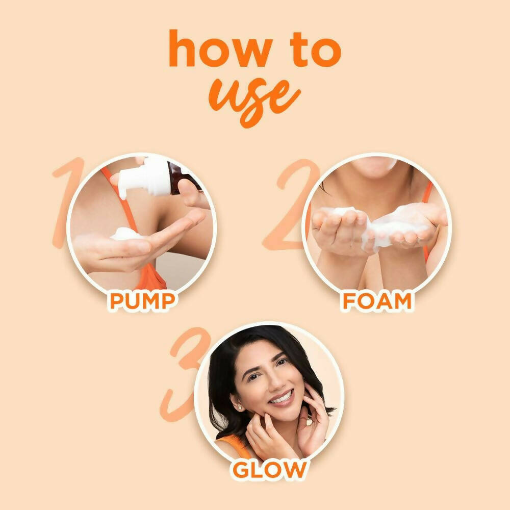 Plum Mandarin & Vitamin C Foaming Face wash | Grocsy