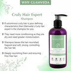 Glamveda Curly Hair Expert Shampoo Anti Frizz & Damage Repair | Grocsy