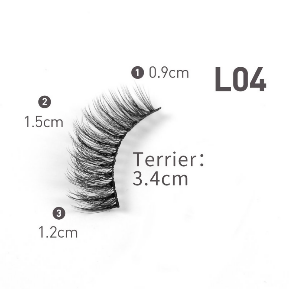 Bronson Professional Eyelash Set 3d False Long And Natural Eye Makeup - L04 | Grocsy