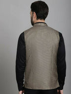 Even Apparels Nehru Jacket With Welt Pockets - Beige | Grocsy