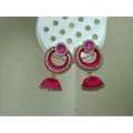 Pink Color Jhumki Earrings | Grocsy