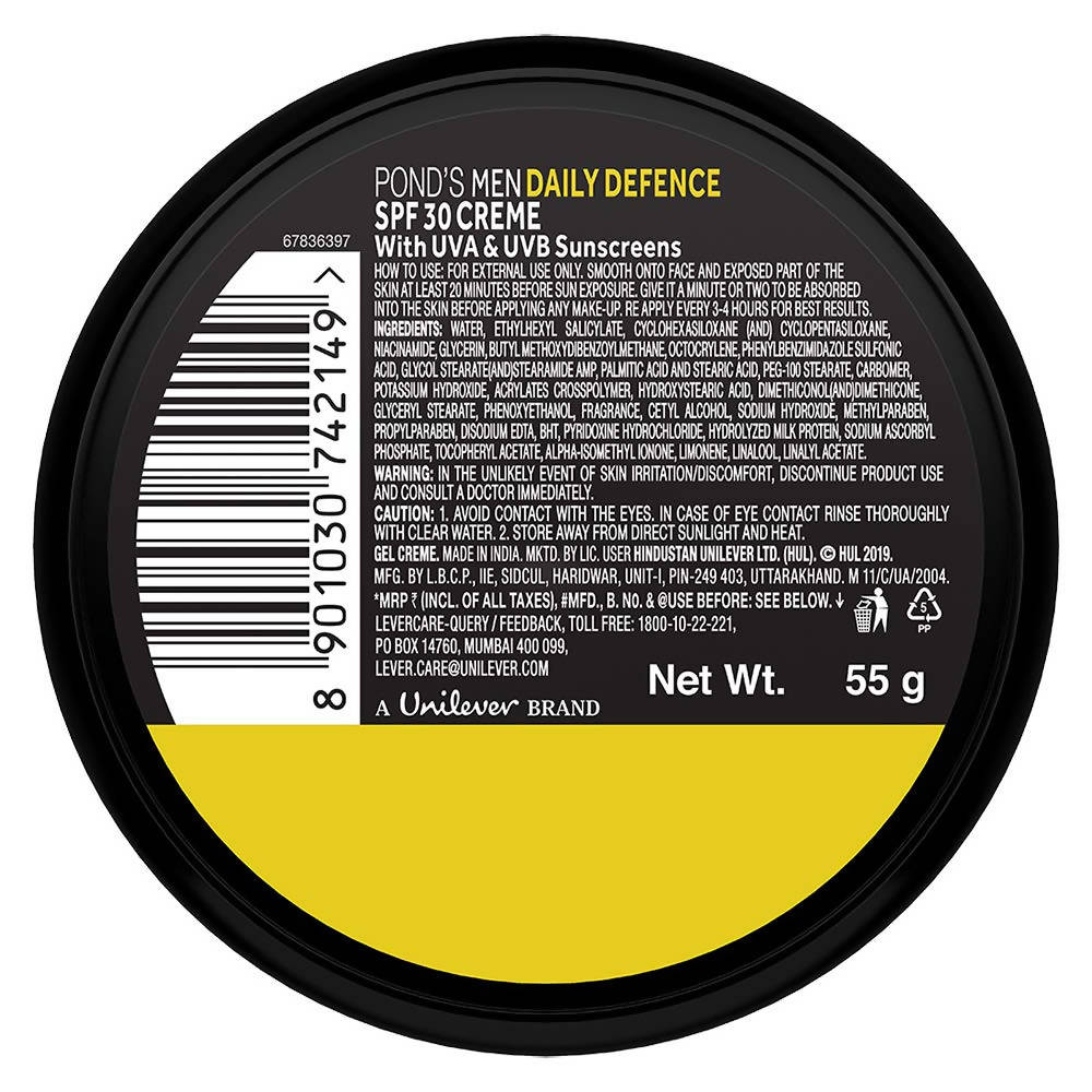 Ponds Men Daily Defence SPF 30 Face Creme | Grocsy