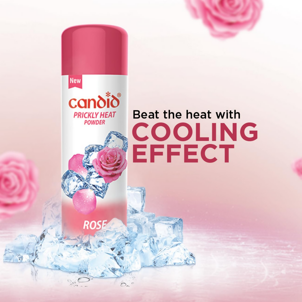 Candid Prickly Heat Powder With Rose | Grocsy