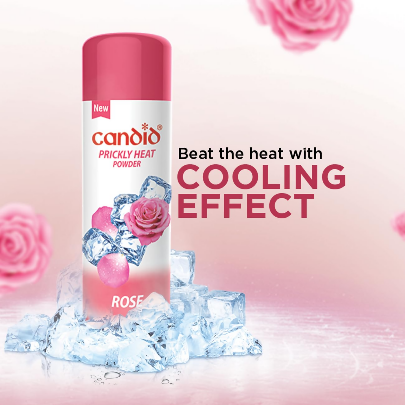 Candid Prickly Heat Powder With Rose | Grocsy