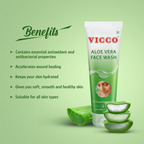 Vicco Aloe Vera Face Wash | Grocsy