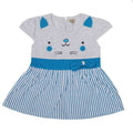 NammaBaby Baby Girl's A-Line Mini Frock Dress - Blue 120 | Grocsy