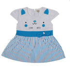 NammaBaby Baby Girl's A-Line Mini Frock Dress - Blue 120 | Grocsy
