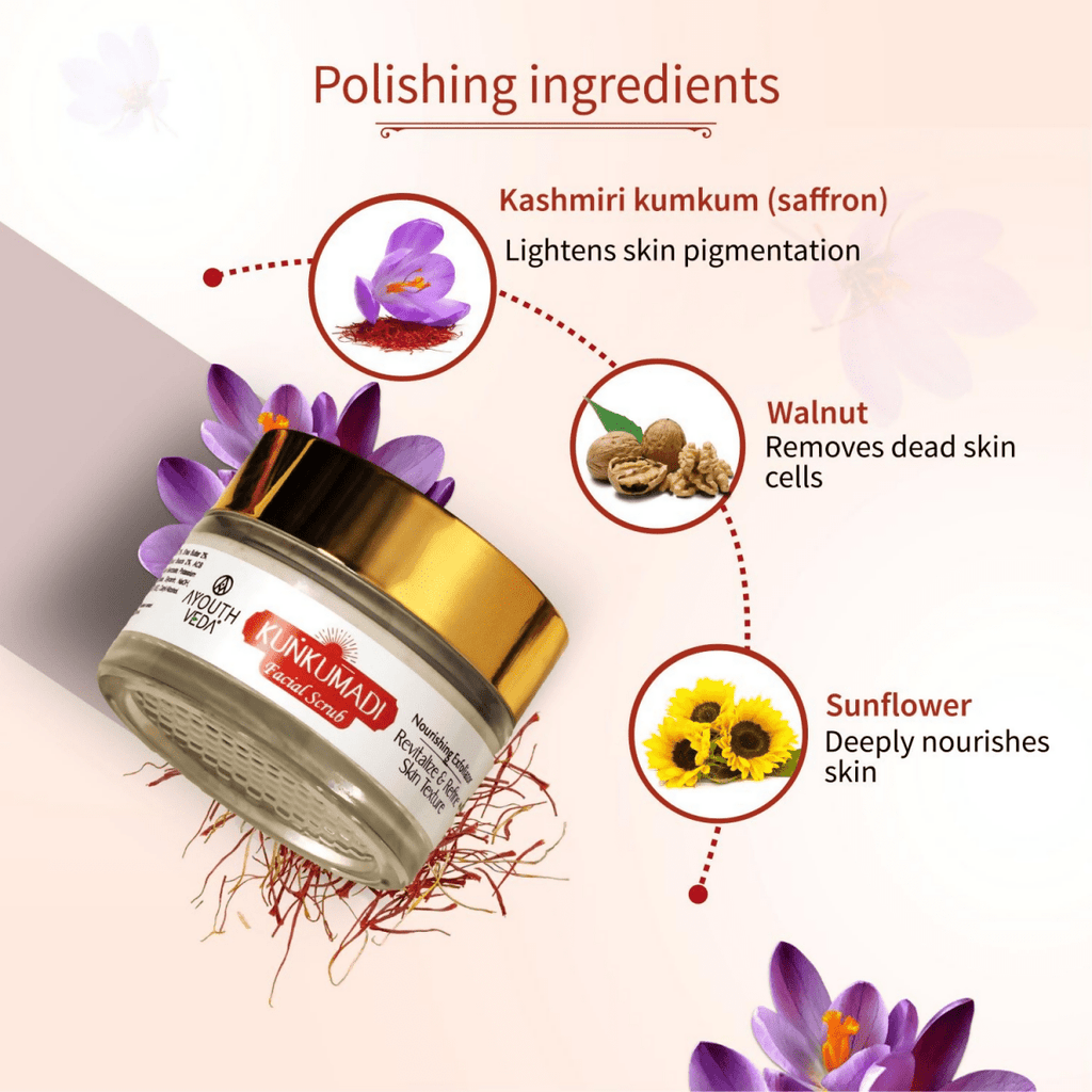 Ayouthveda Kunkumadi Face Scrub | Grocsy