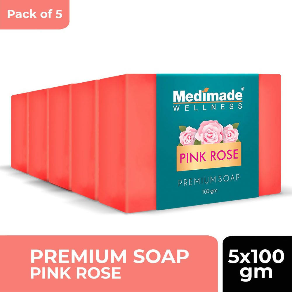 Medimade Wellness Pink Rose Premium Soap | Grocsy