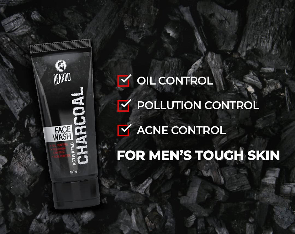 Beardo Activated Charcoal Face Wash | Grocsy