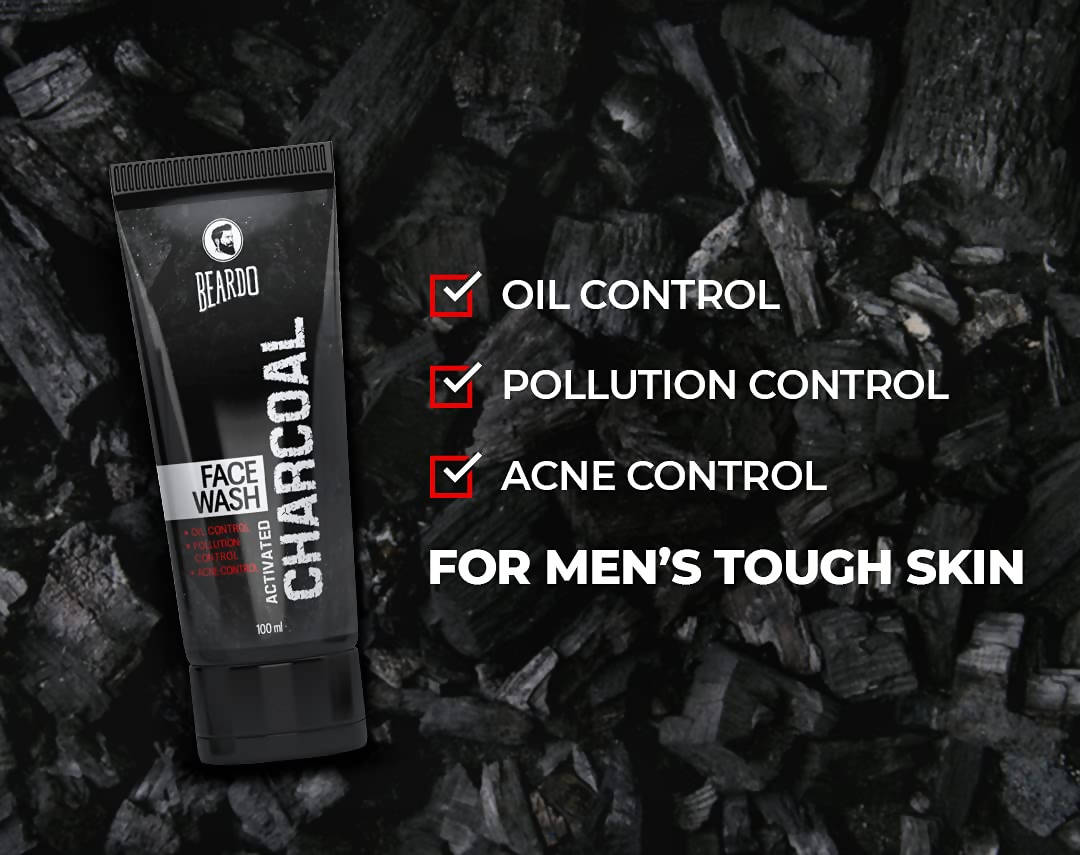 Beardo Activated Charcoal Face Wash | Grocsy