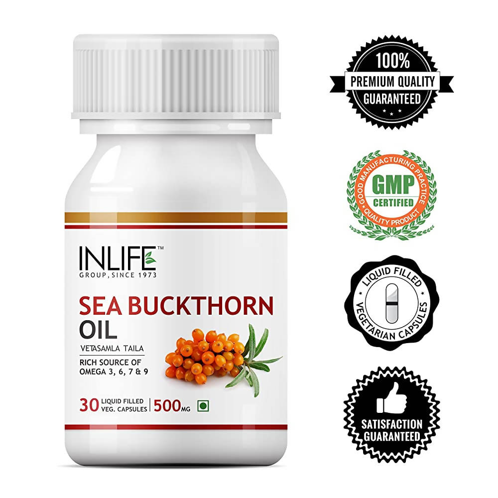 Inlife Sea Buckthorn Oil Capsules | Grocsy