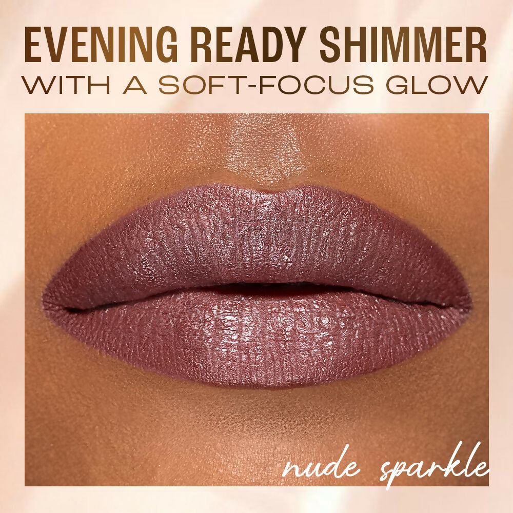 Lakme Be-jewel Shimmer Lip Liquid - Nude Sparkle | Grocsy