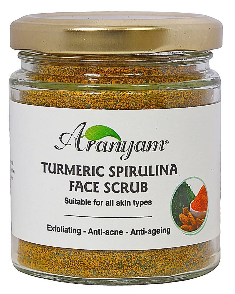 Aranyam Turmeric Spirulina Face Scrub | Grocsy