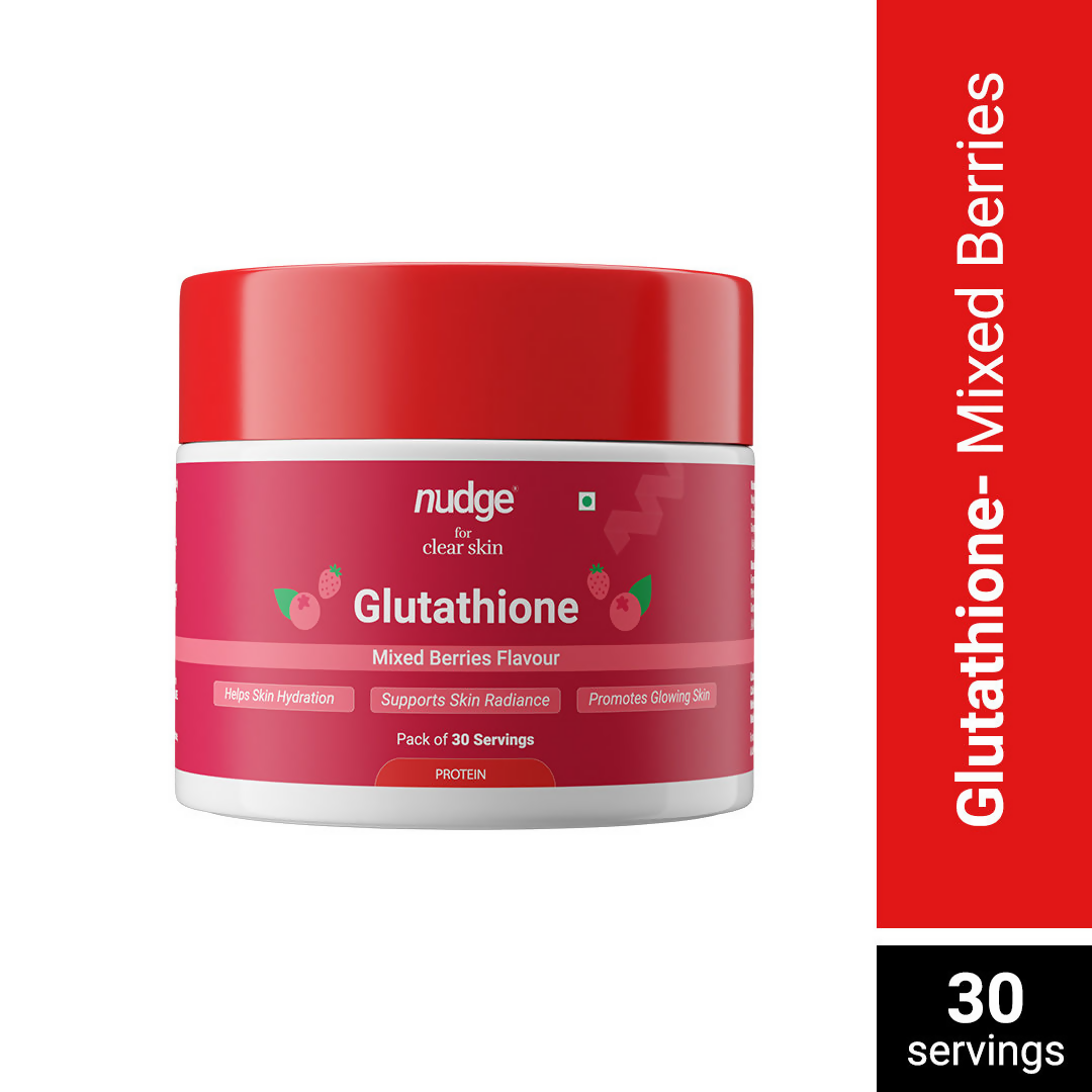 Nudge Glutathione Powder For Clear Skin - Mixed Berries | Grocsy