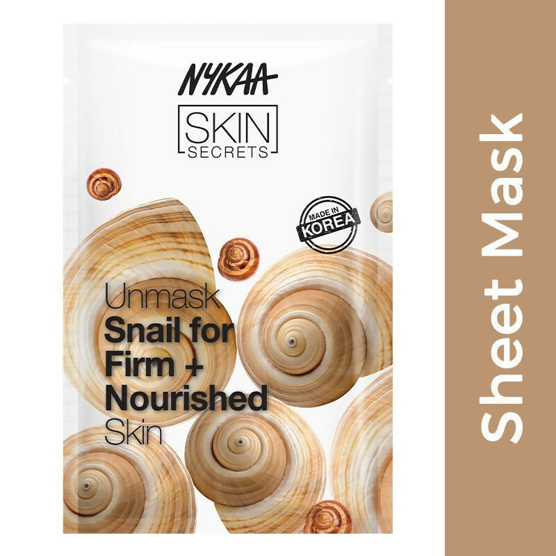 Nykaa Skin Secrets Exotic Indulgence Snail Sheet Mask For Firm & Nourished Skin | Grocsy