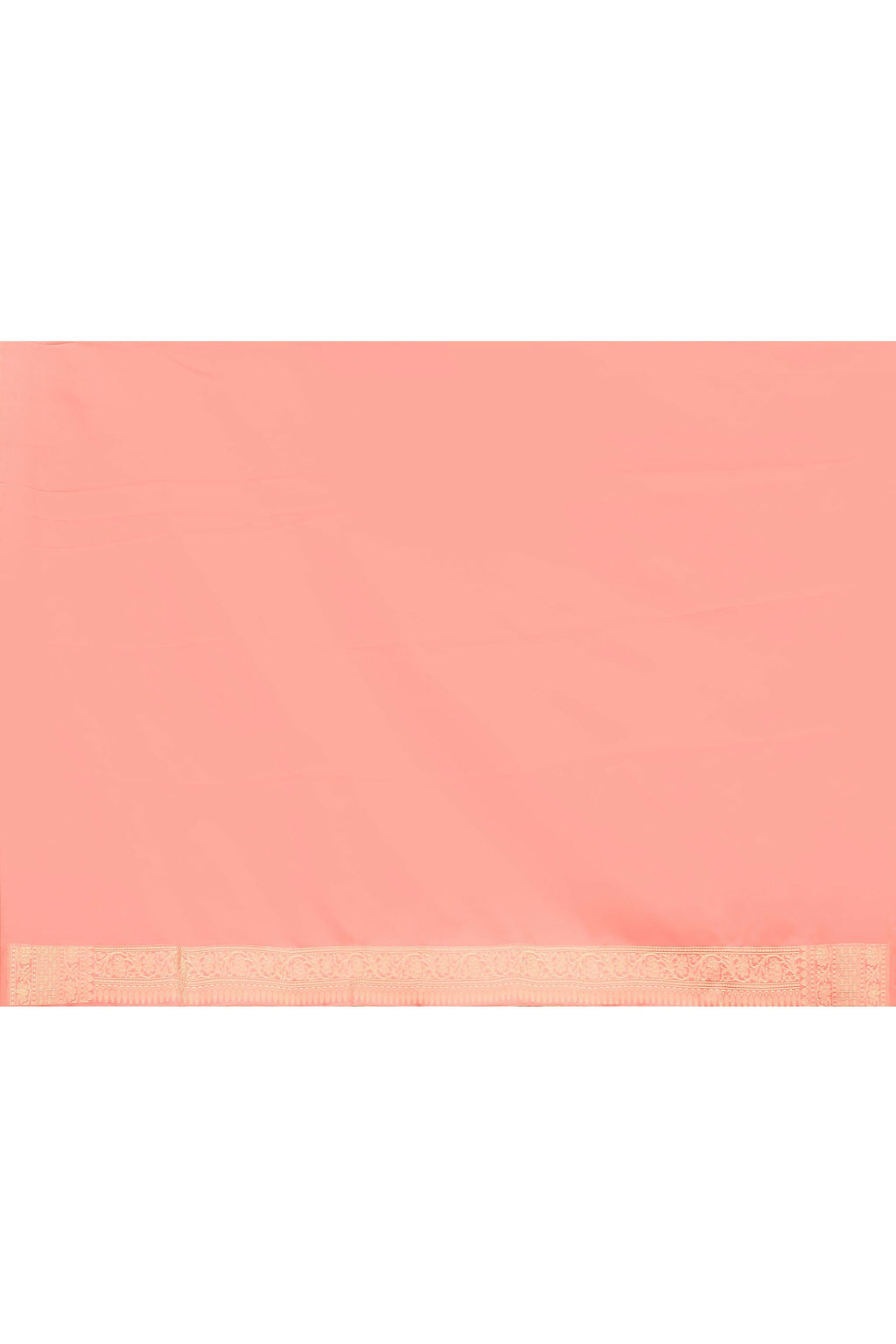 Joban Fashion Peach Banarasi Katan Pure Handloom Banarasi Silk Saree | Grocsy