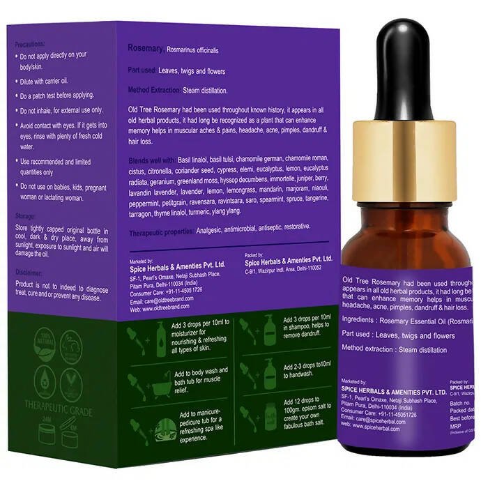 Old Tree Rosemary Essential Oil | Grocsy