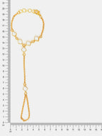 Ruby Raang Noor Minimal Gold Hand Chain | Grocsy