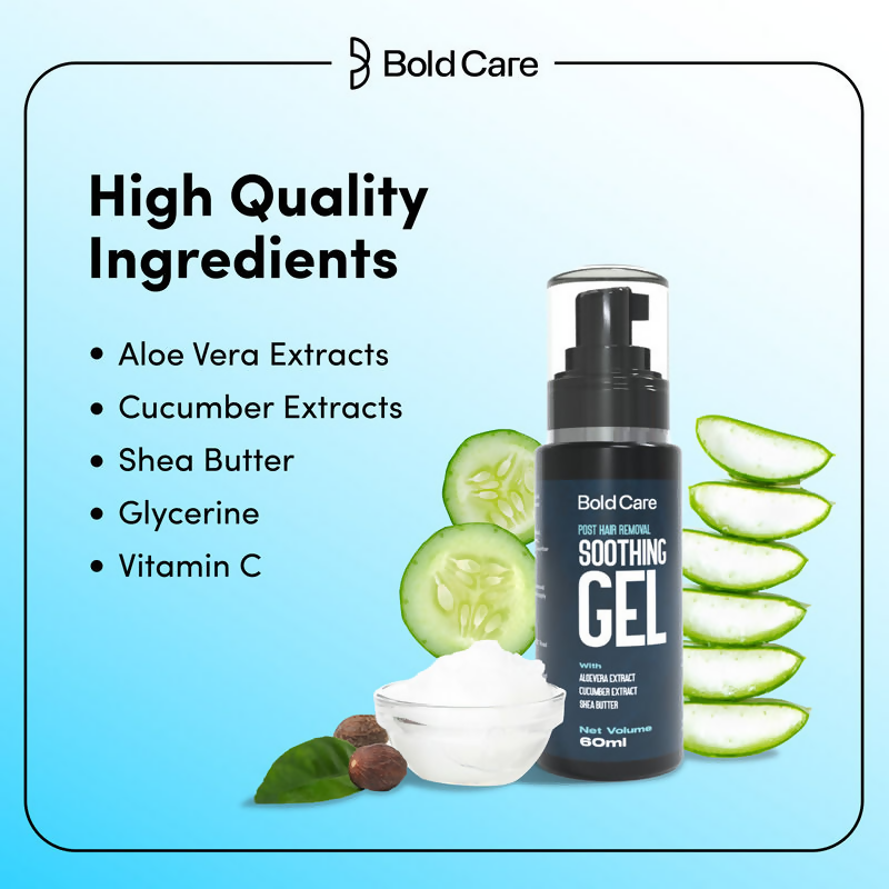 Bold Care Post Hair Removal Soothing Gel | Grocsy