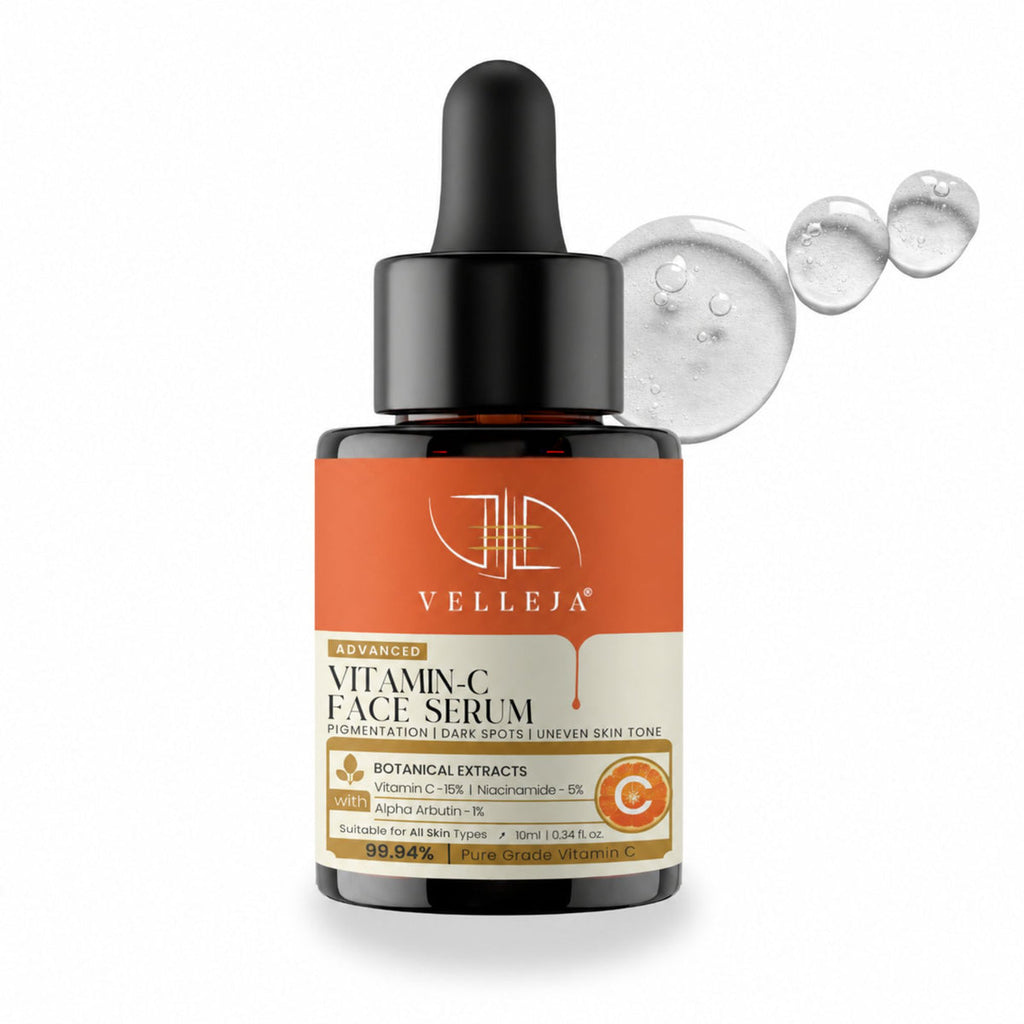 Velleja 15% Vitamin C Brightening Serum | Advanced Dark Spot & Pigmentation Corrector | Grocsy