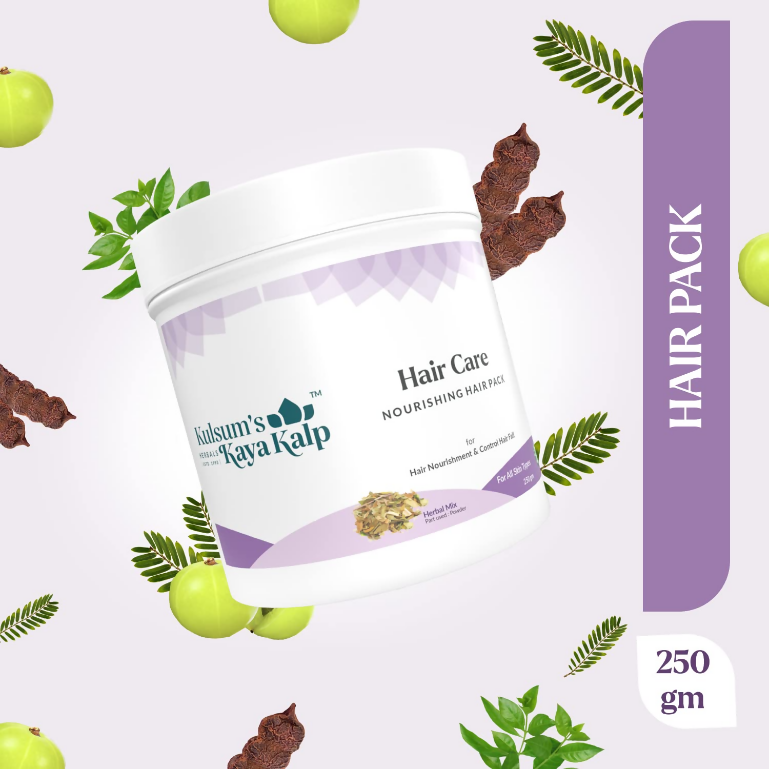 Kulsum's Kaya Kalp Hair Care Nourishing Hair Pack For Hair Nourishment & Control Hair Fall | Grocsy
