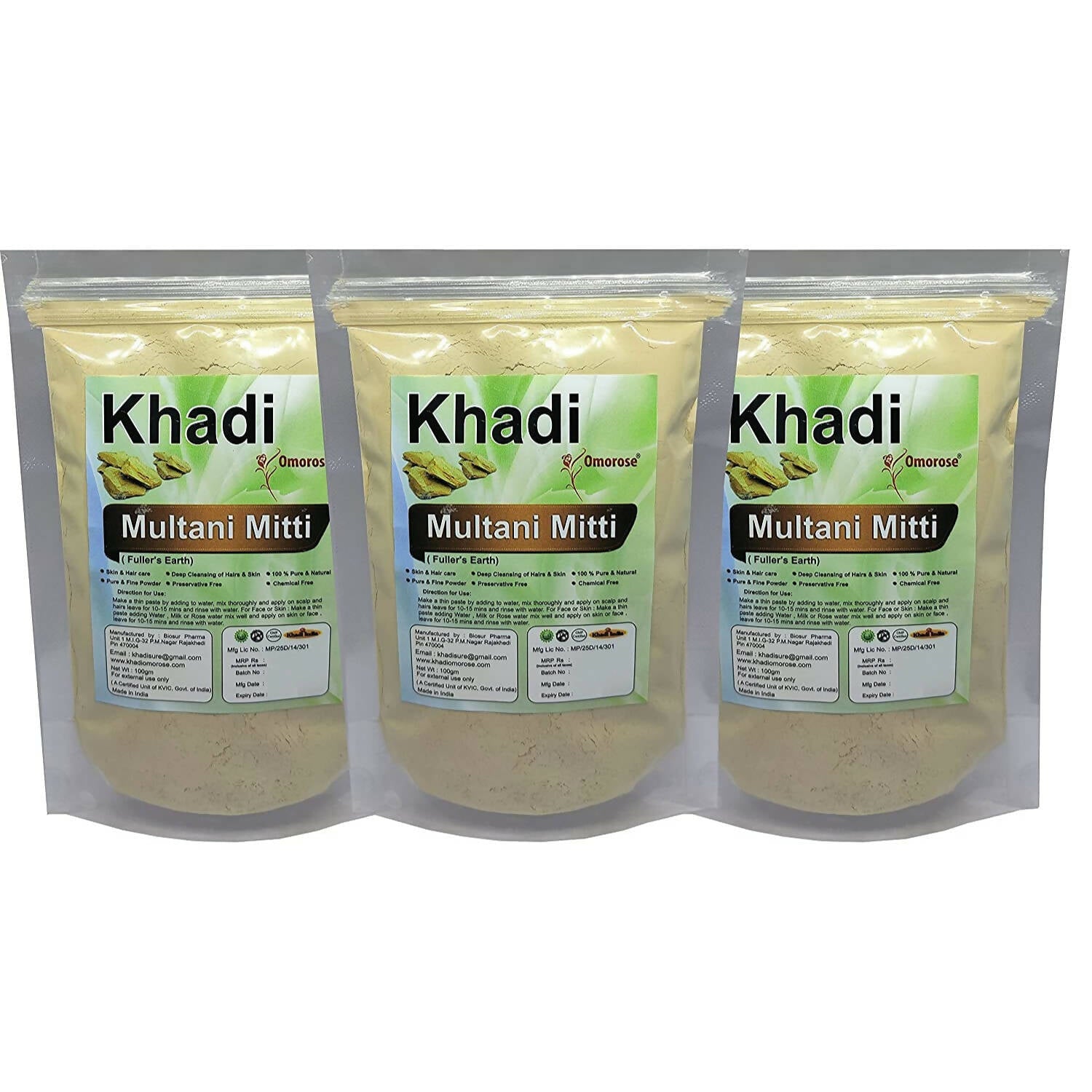 Khadi Omorose Multani Mitti Powder | Grocsy