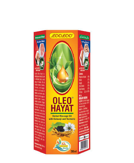 Looloo Oleo Hayat Herbal Massage Oil with Kalonji & Turmeric | Grocsy