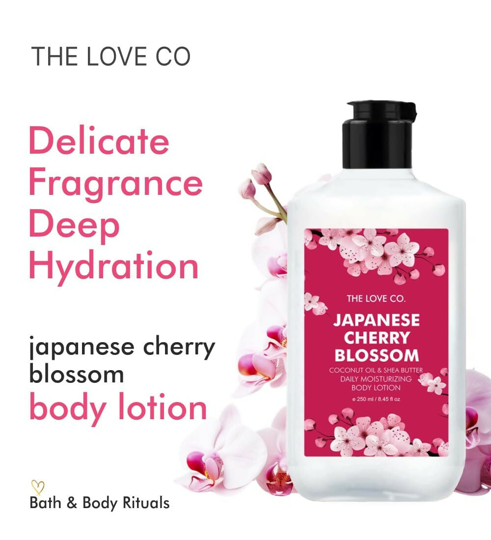The Love Co Japanese Cherry Blossom Body Lotion | Grocsy