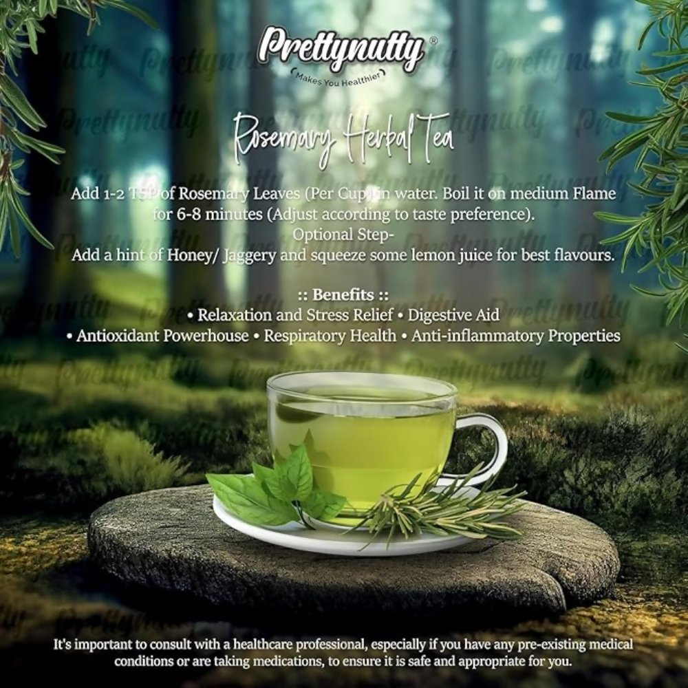 Pretty Nutty 100% Natural Rosemary Dried Leaves | Grocsy