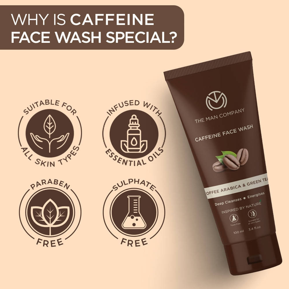 The Man Company Caffeine Face Wash | Grocsy