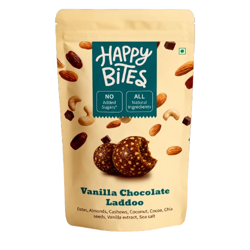 Happy Bites Vanilla Chocolate Laddoo | Grocsy