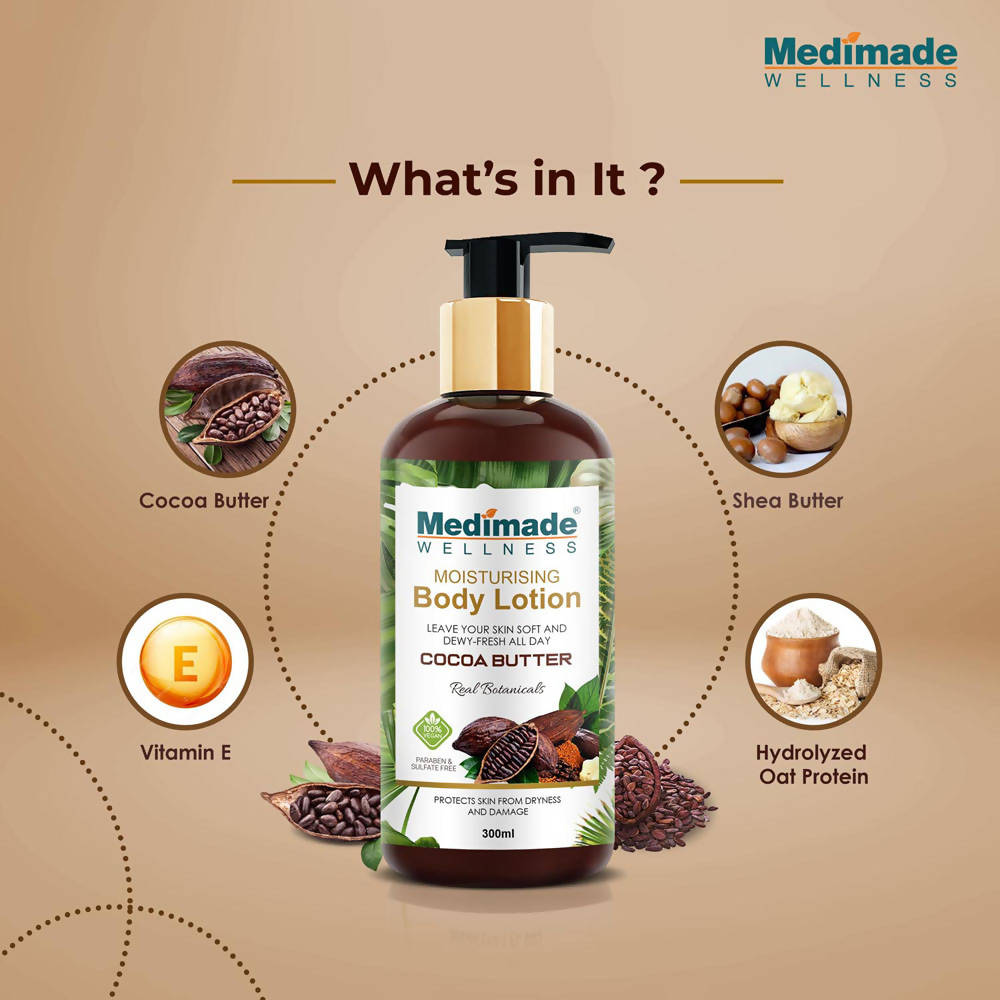 Medimade Wellness Cocoa Butter Moisturising Body Lotion | Grocsy